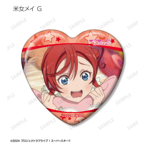 『ラブライブ!スーパースター!!』トレーディング 米女メイオンリー 場面写ハート型缶バッジ(単位/BOX)